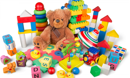 toys and colorful blocks