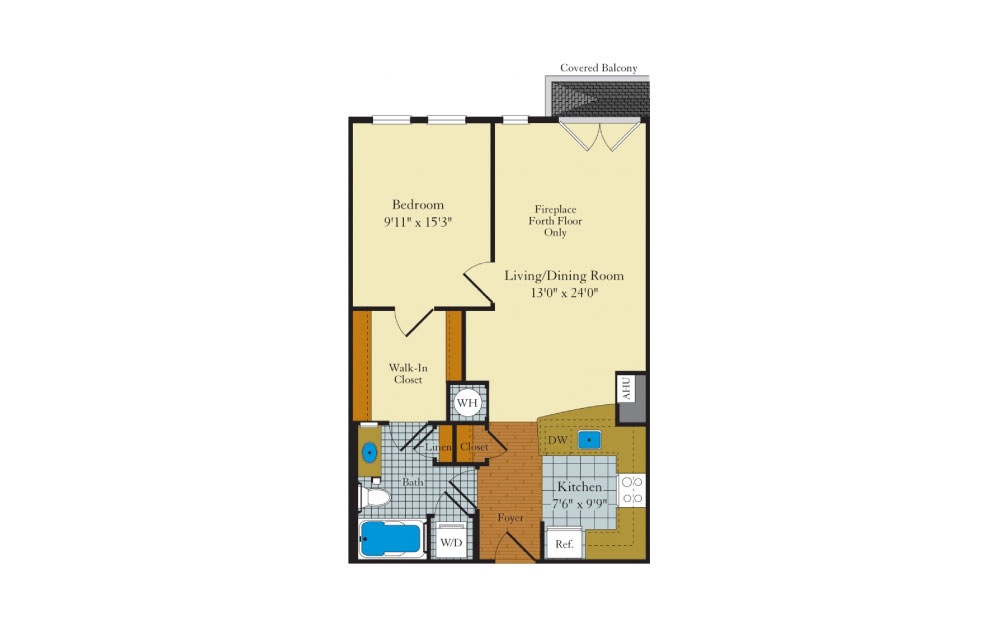 Idylwood - 1 bedroom floorplan layout with 1 bath and 727 square feet. Idylwood - 1 bedroom floorplan layout with 1 bath and 727 square feet.